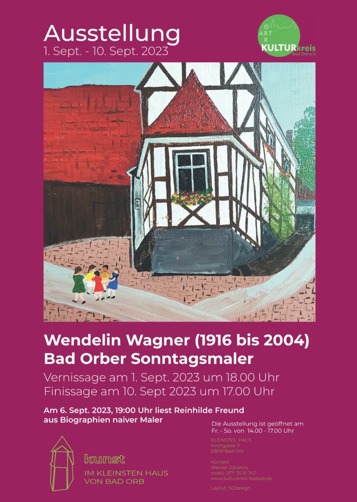 Plakat Ausstellung Wendelin Wagner